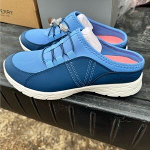Vionic Women's Two-Tone Blue Mules